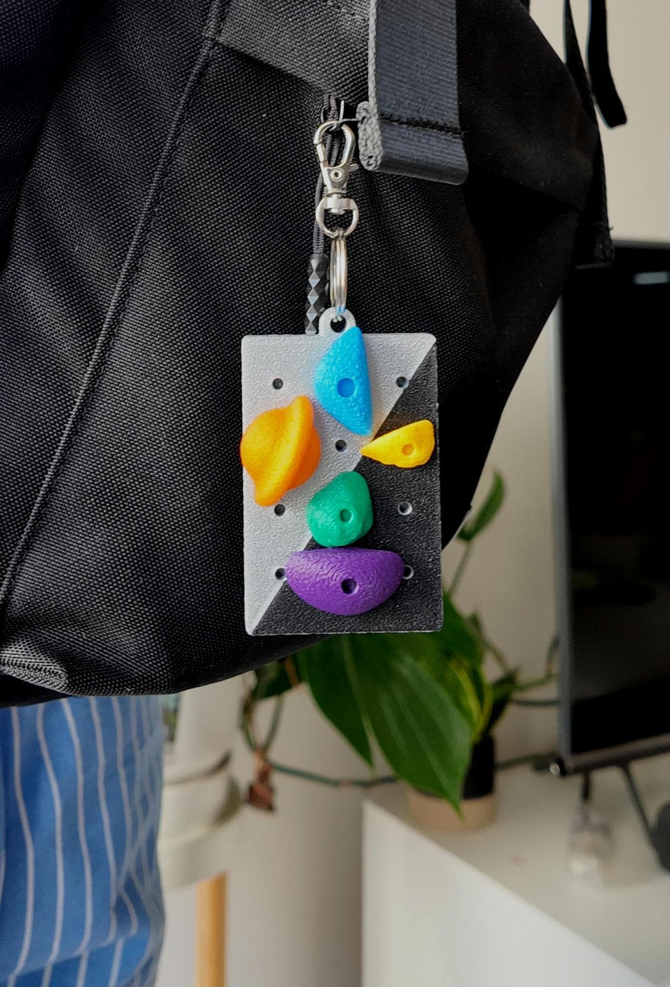 Bouldering Wall Keychain