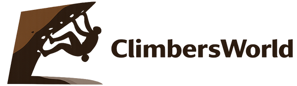 Logo of ClimbersWorld with a silhouette of a climber on a rock face.